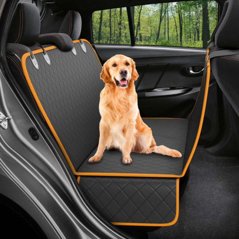 Premium Waterproof Dog Car Seat Cover with Mesh Window