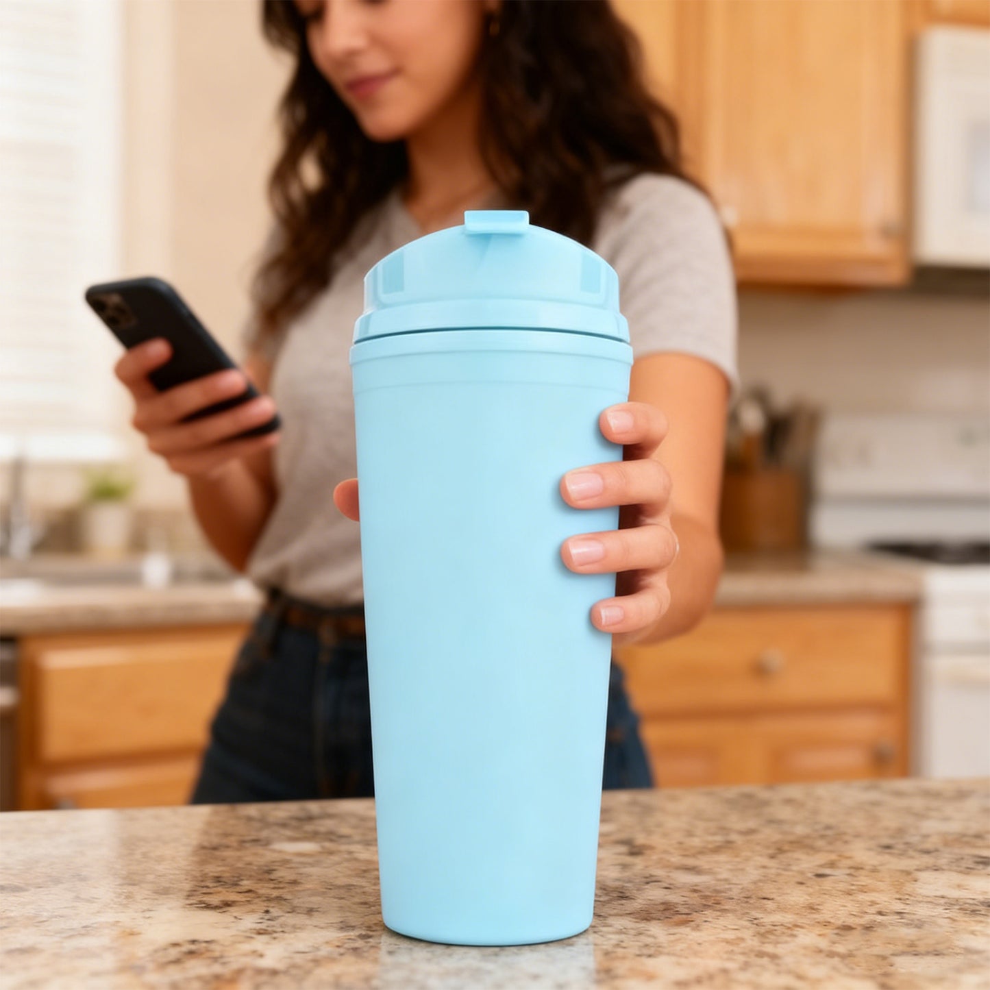 Coffee Cup 650ml Blue